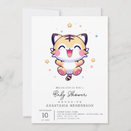 Magic Tiger Baby Shower Inbjudningar