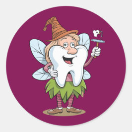 Magic Tooth Fairy Art Runt Klistermärke