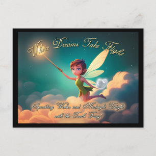 Magic Tooth Fairy - "where Dreams take Flight" Vykort