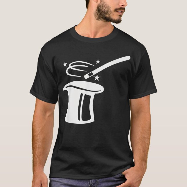 Magic top hat och stick t shirt (Framsida)