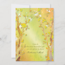 Magic Träd Grind Indie Exdoor Bröllop Inbjudningar