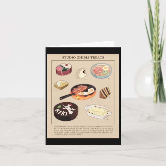 Magic Treat Food from Studio Ghibli Films Stick Kort (Framsida)