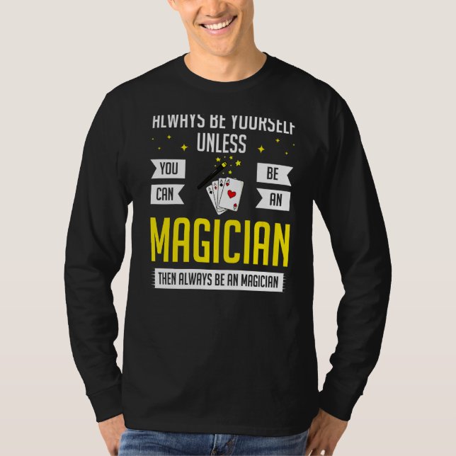 Magic Trick Magician Cards Box T Shirt (Framsida)