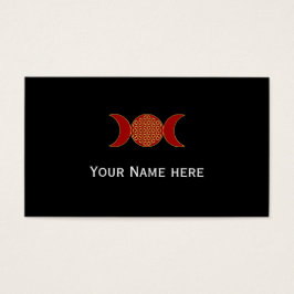 Magic Triple Måne - Spirit Flower of Life 1 Visitkort