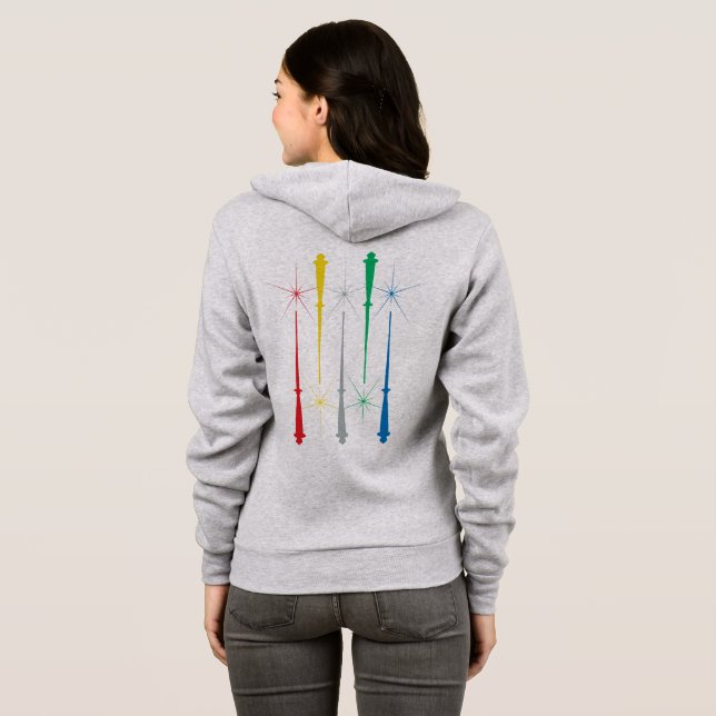 Magic Trollspös Zip Hoodie T Shirt (Hel baksida)
