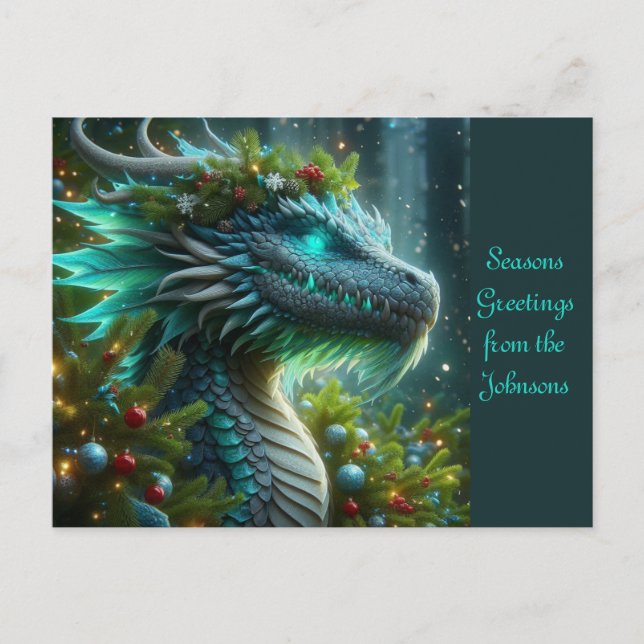 Magic Turcos-juldraken Helg Vykort (Framsida)