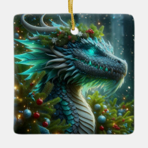 Magic Turcos-juldraken Julgransprydnad Keramik