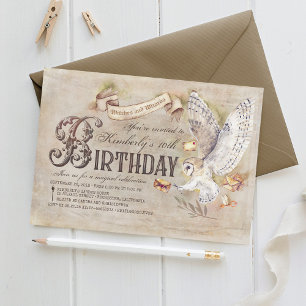 Magic Uggla guide Birthday-inbjudningar Inbjudningar