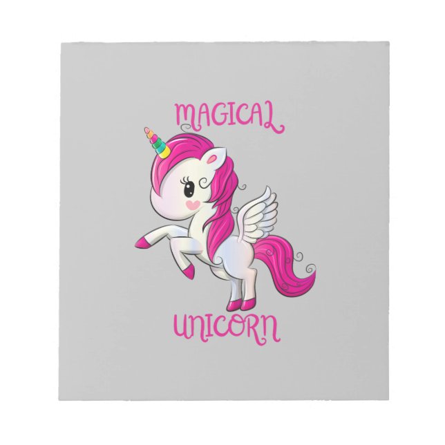 Magic Unicorn Älskare Fläkt Klubb Anteckningsblock (Framsida)