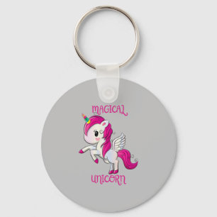 Magic Unicorn Älskare Fläkt Klubb Nyckelring