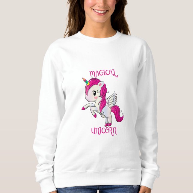 Magic Unicorn Älskare Fläkt Klubb T Shirt (Framsida)