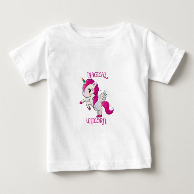 Magic Unicorn Älskare Fläkt Klubb T Shirt (Framsida)
