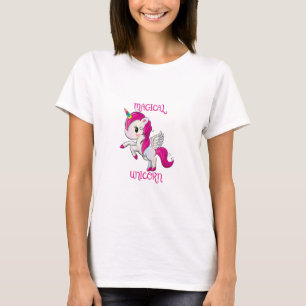 Magic Unicorn Älskare Fläkt Klubb T Shirt