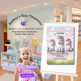 Magic Unicorn Baby Shower-inbjudan Inbjudningar