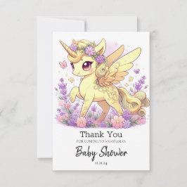 Magic Unicorn Baby Shower Tack Kort