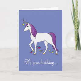 Magic Unicorn Birthday Kort