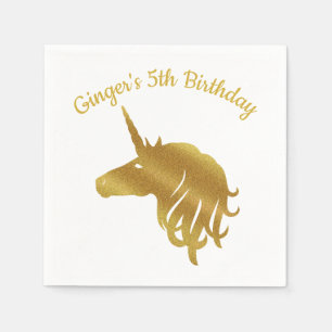 Magic Unicorn Birthday Napkin Pappersservett