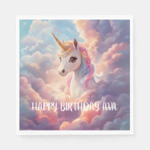 Magic Unicorn Birthday Napkins