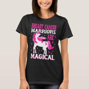 Magic Unicorn Breast Cancer Warrior T Shirt