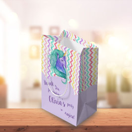 Magic Unicorn Chevron Pastel Barns födelsedag Favo