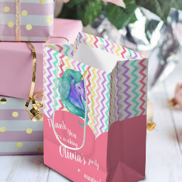 Magic Unicorn Chevron Pastel Barns födelsedag Favo