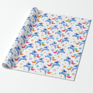 Magic Unicorn Colorful Presentpapper
