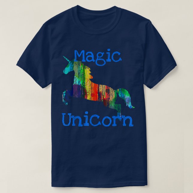 Magic Unicorn  Cute Mystical Galloping Gift Tee  (Design framsida)