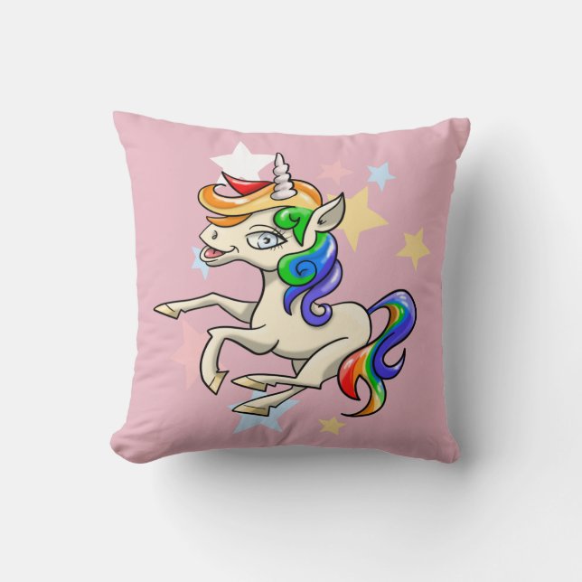 Magic Unicorn Dekorativ kudde (Framsida)