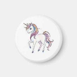 Magic Unicorn Dreams - Whimsical Fantasy Design Magnet