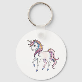 Magic Unicorn Dreams - Whimsical Fantasy Design Nyckelring