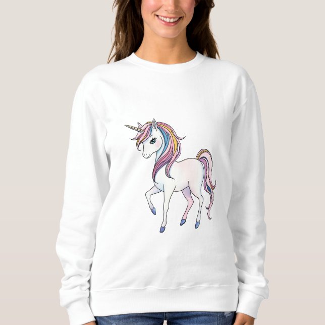 Magic Unicorn Dreams - Whimsical Fantasy Design T Shirt (Framsida)