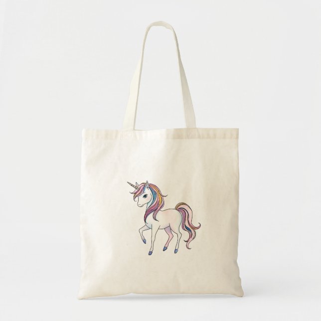 Magic Unicorn Dreams - Whimsical Fantasy Design Tygkasse (Framsidan)