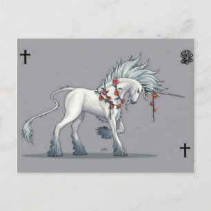 Magic Unicorn Fantasy Art-vykort Vykort
