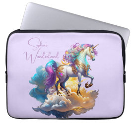 Magic Unicorn Fantasy-moln vackra födelsedag Laptop Fodral
