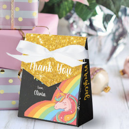 Magic Unicorn Faux Glitter Birthday Favendbox Presentaskar
