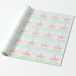 Magic Unicorn Flowers & Stars Presentpapper