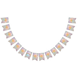 Magic Unicorn Födelsedagsfest Bunting Banner Vimplar