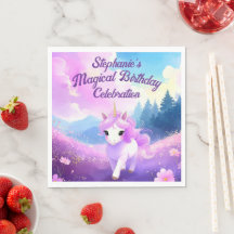 Magic Unicorn Födelsedagsfest Napkins