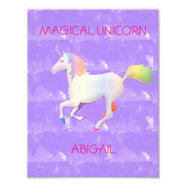 Magic Unicorn Fototryck (Framsidan)