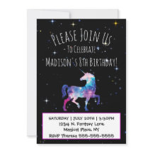 Magic Unicorn Galaxy Birthday