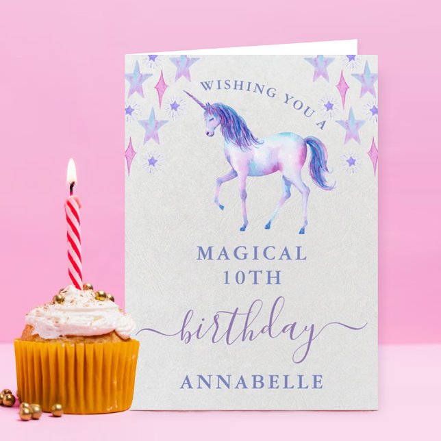 Magic Unicorn Girls Vilken ålder som helst Kort (Skapare uppladdad)