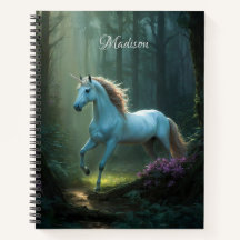 Magic Unicorn in Enchanted Forest Personlig