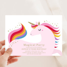 Magic Unicorn-inbjudan Inbjudningar
