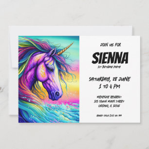 Magic Unicorn Inbjudningar