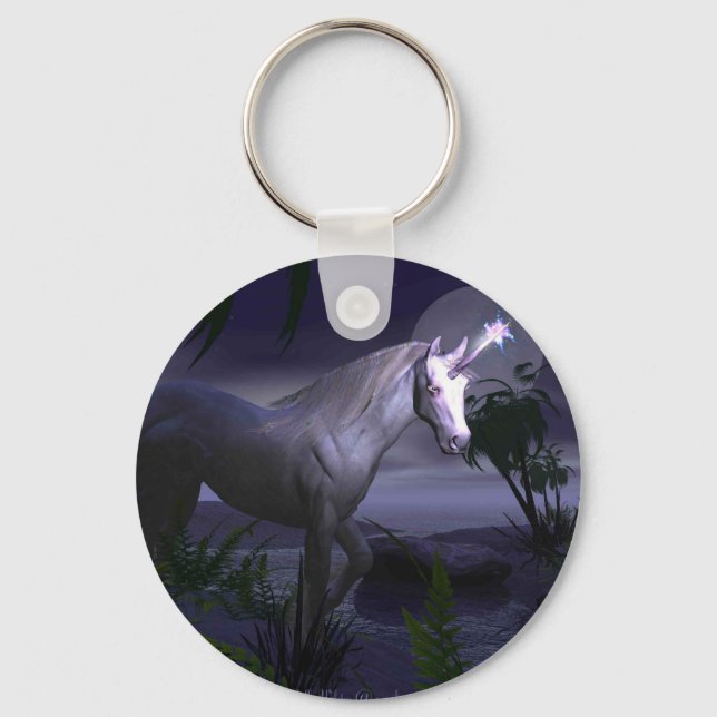 Magic Unicorn Keychain by Dragoncat Nyckelring (Framsida)