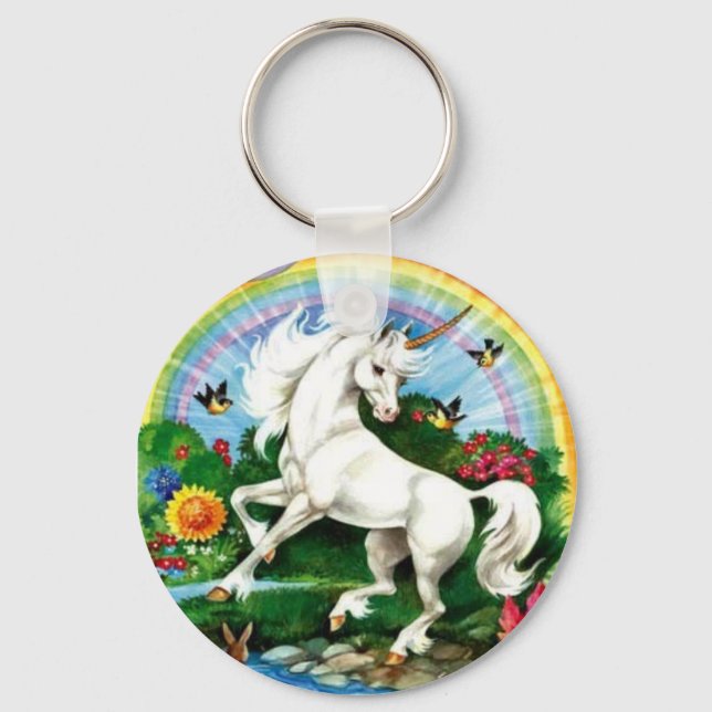 Magic Unicorn Keychain Nyckelring (Framsida)