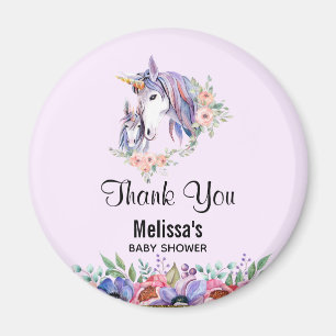 Magic Unicorn Mamma & Baby Watercolor Tack Magnet