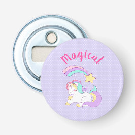 Magic Unicorn med Rainbow Shooting Star Flasköppnare