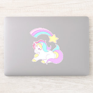 Magic Unicorn med Rainbow Shooting Star Klistermärken