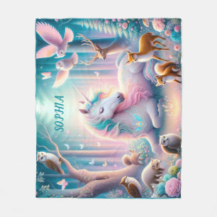 Magic Unicorn, Nursery Baby/ Kids eget namn Fleecefilt